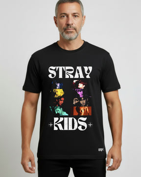 Camiseta Stray Kids – Vintage Collage
