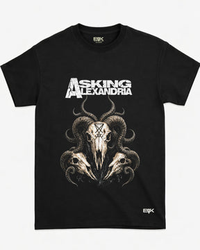 Camiseta Asking Alexandria – Horned Skulls