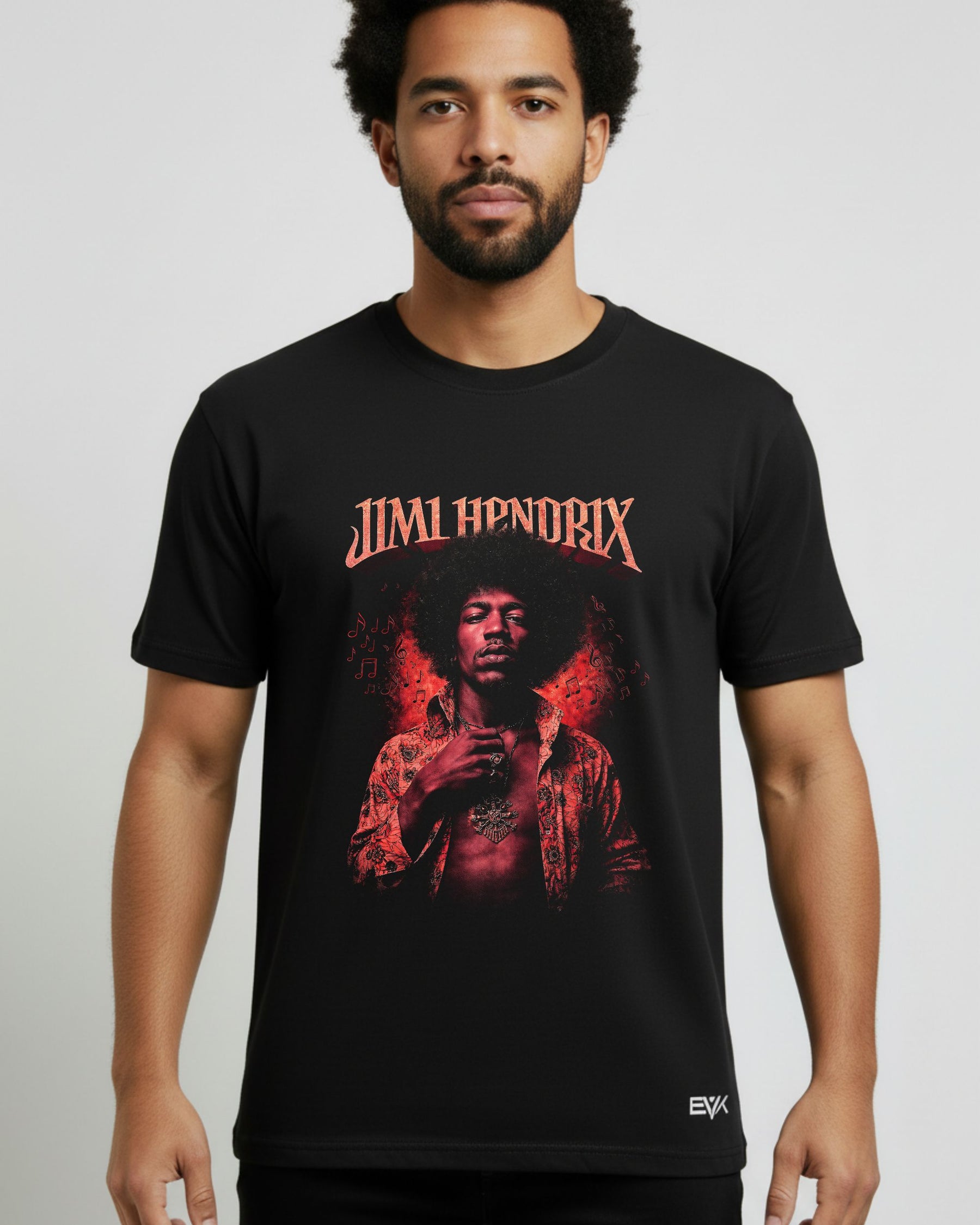 Camiseta Jimi Hendrix – Musical Notes