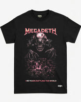 Camiseta Megadeth – +40 Years Rattling the World