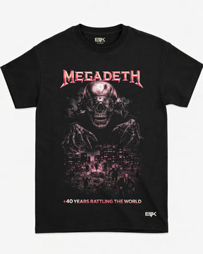 Camiseta Megadeth – +40 Years Rattling the World