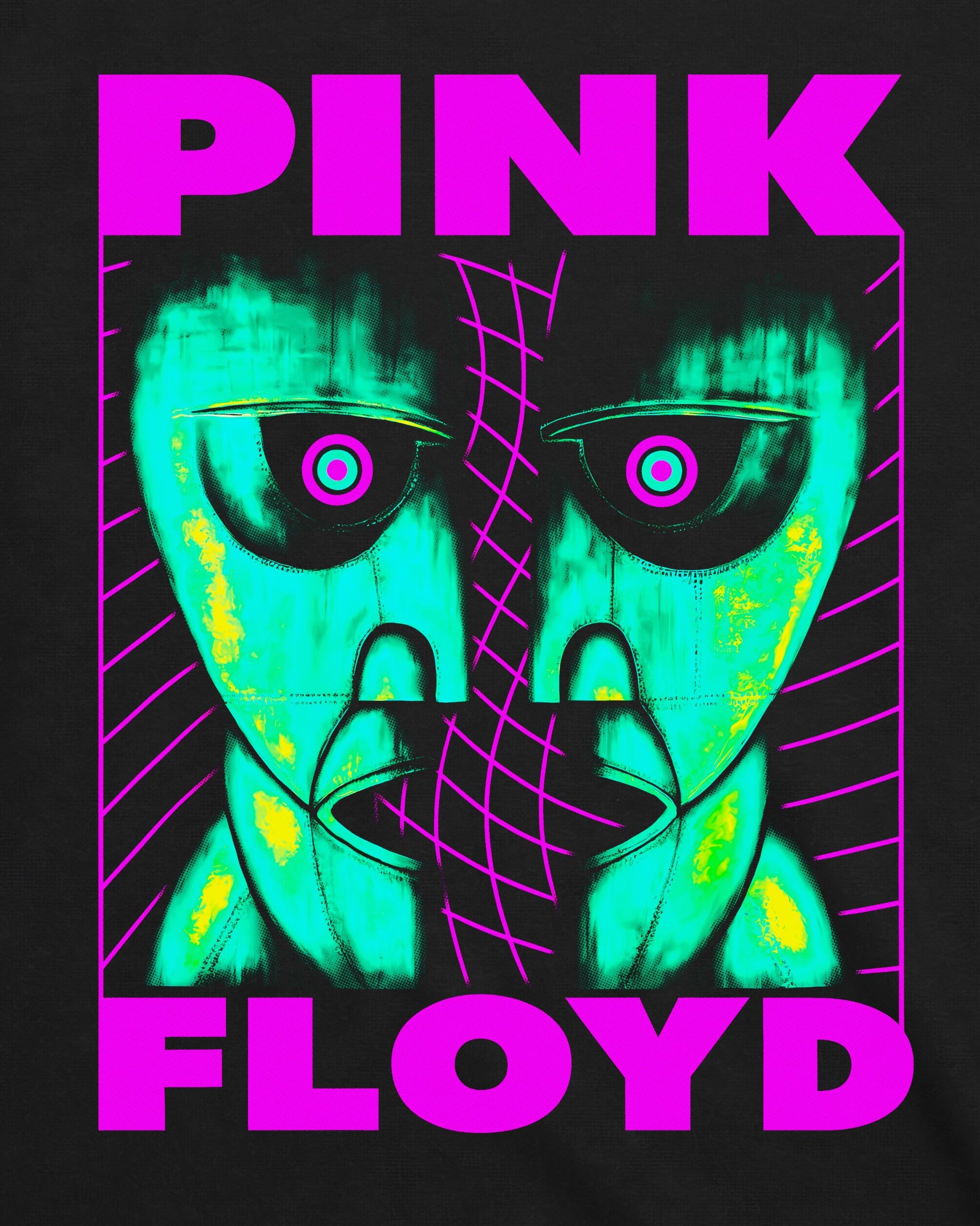 Camiseta Pink Floyd – Neon Division Bell