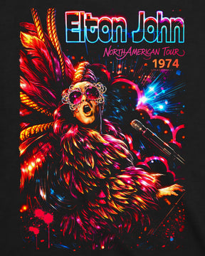 Camiseta Elton John – North American Tour 1974