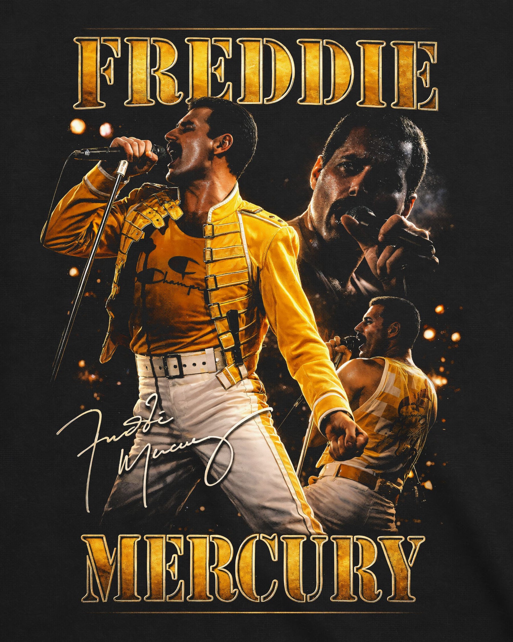 Camiseta Queen – Freddie Mercury Star
