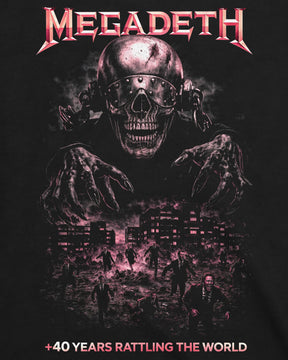 Camiseta Megadeth – +40 Years Rattling the World