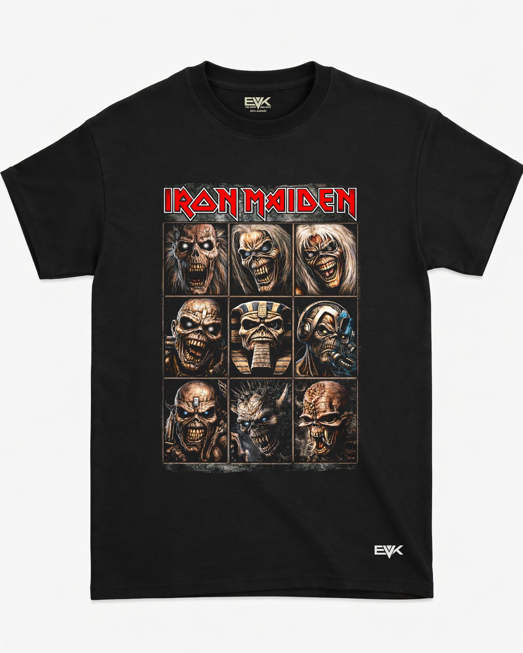 Camiseta Iron Maiden – Mosaico de Eddies
