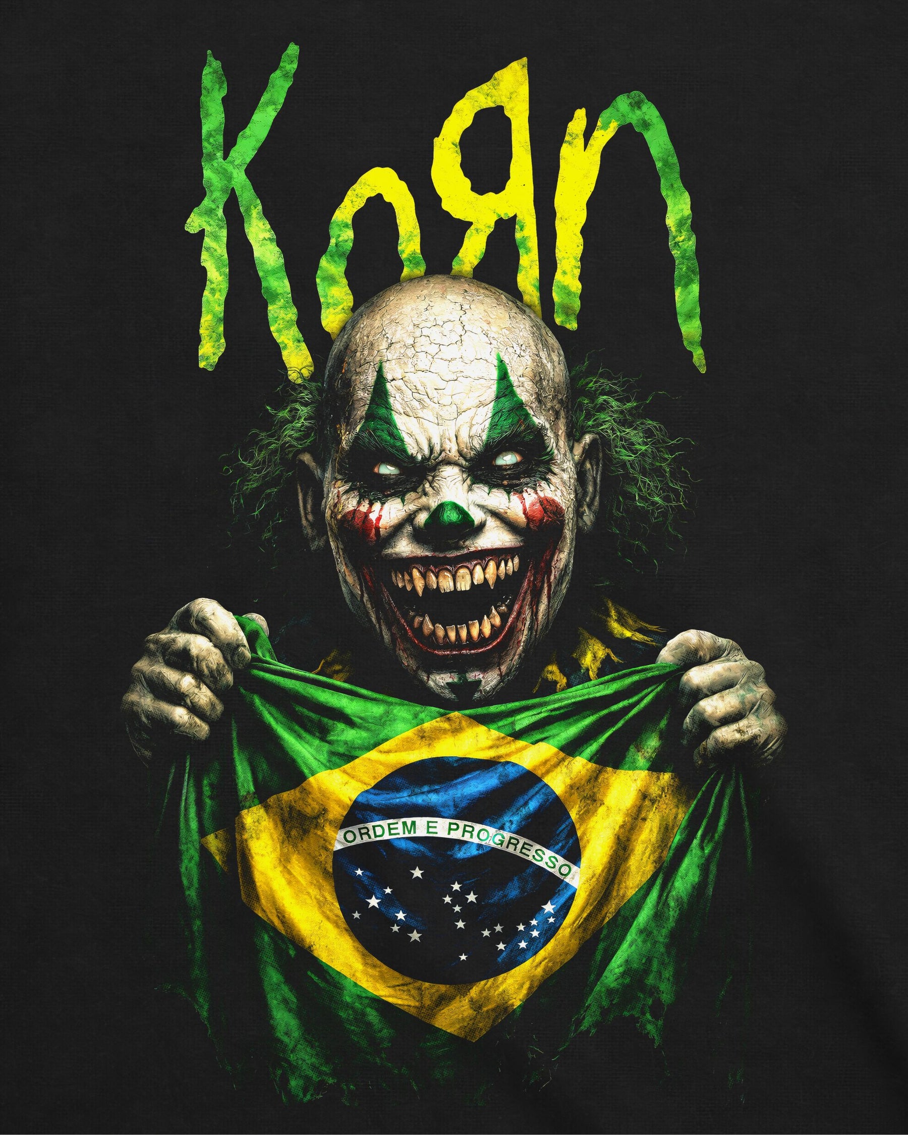 Camiseta Korn – Palhaço Brasileiro