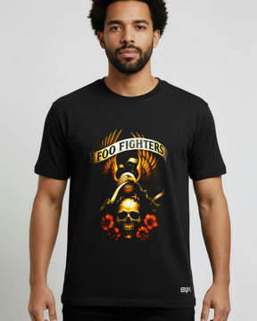 Camiseta Foo Fighters – Eagle Skull Hibiscus