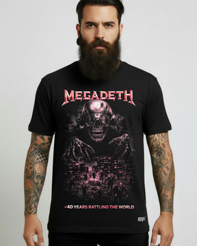 Camiseta Megadeth – +40 Years Rattling the World