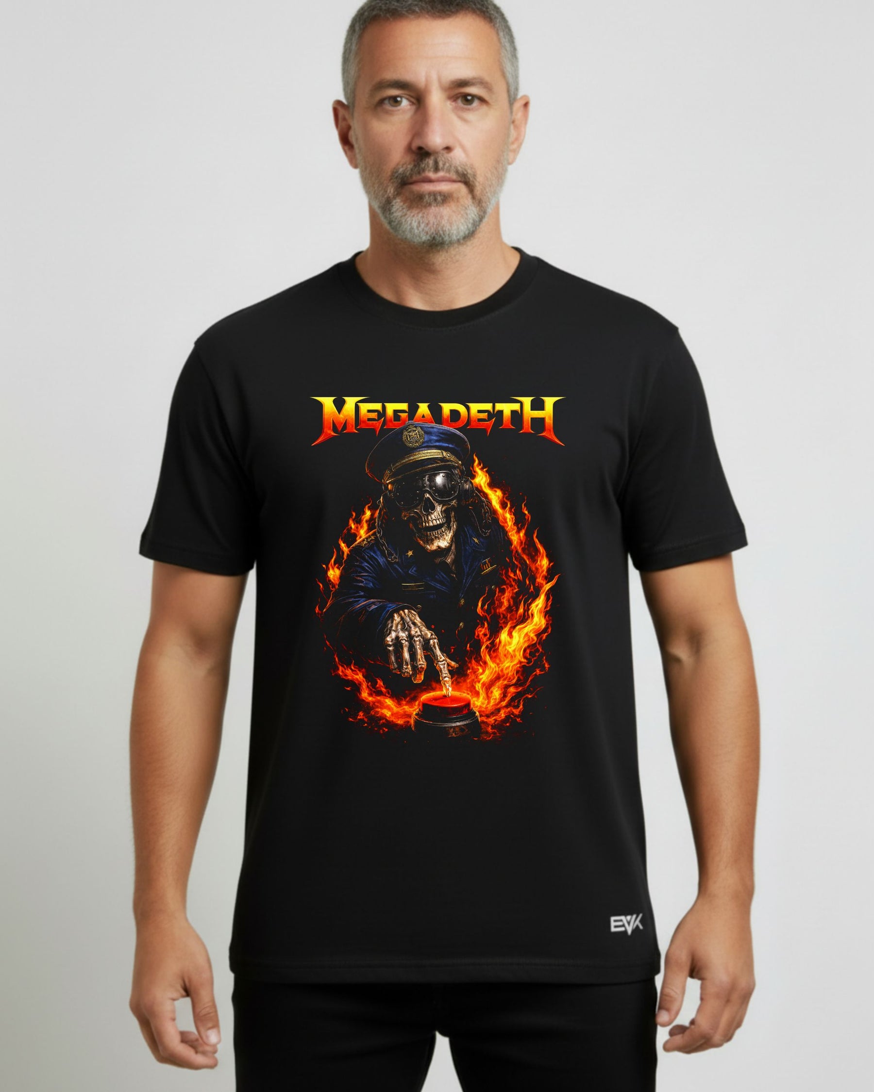 Camiseta Megadeth – The Man with the Button