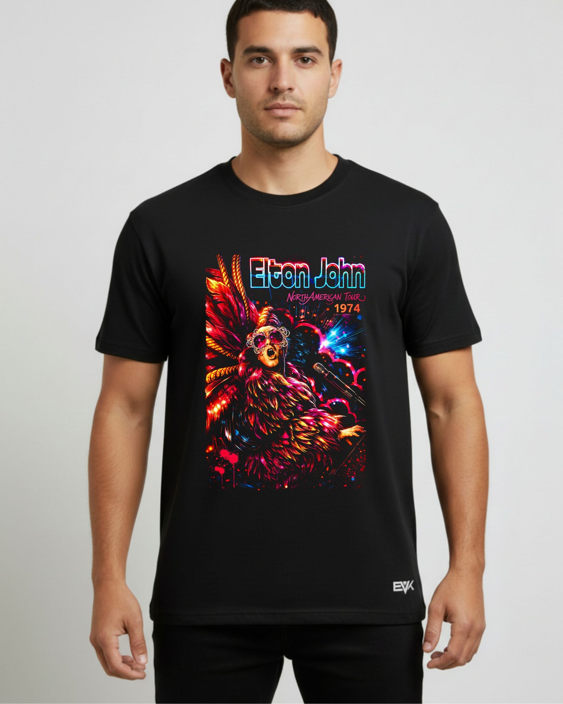 Camiseta Elton John – North American Tour 1974