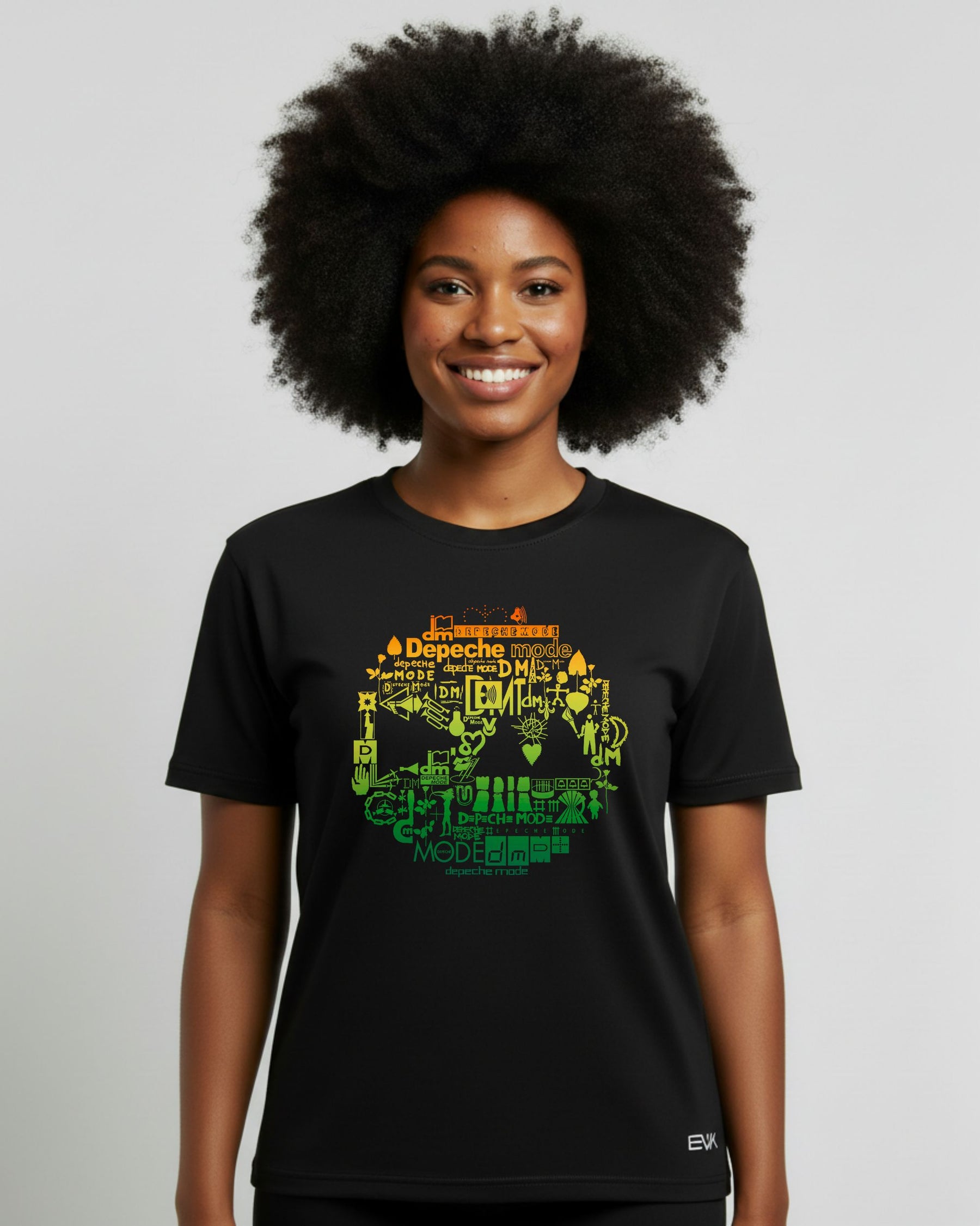 Camiseta Depeche Mode – Color Mosaic Symbols and Logos