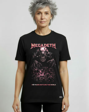 Camiseta Megadeth – +40 Years Rattling the World