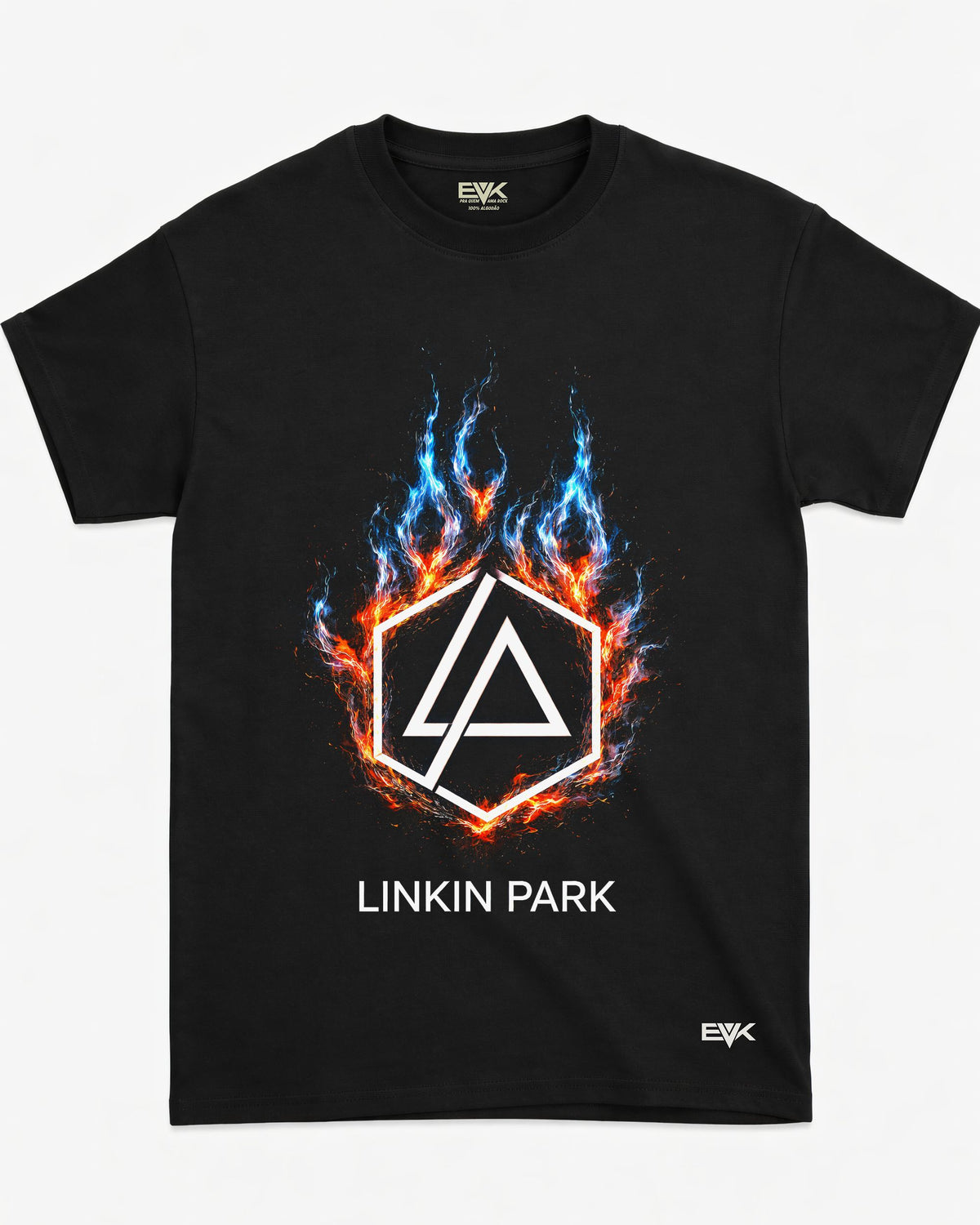 Camiseta Linkin Park – Logo Hexagon Fire