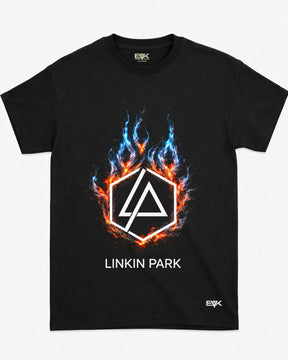Camiseta Linkin Park – Logo Hexagon Fire