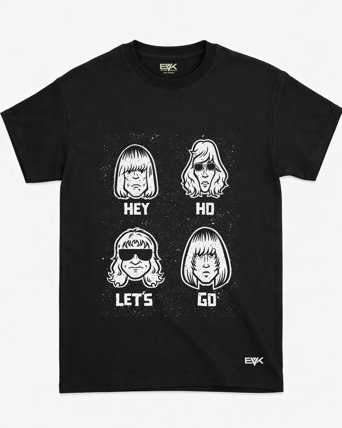 Camiseta Ramones – Hey Ho Let’s Go Cartoon Faces