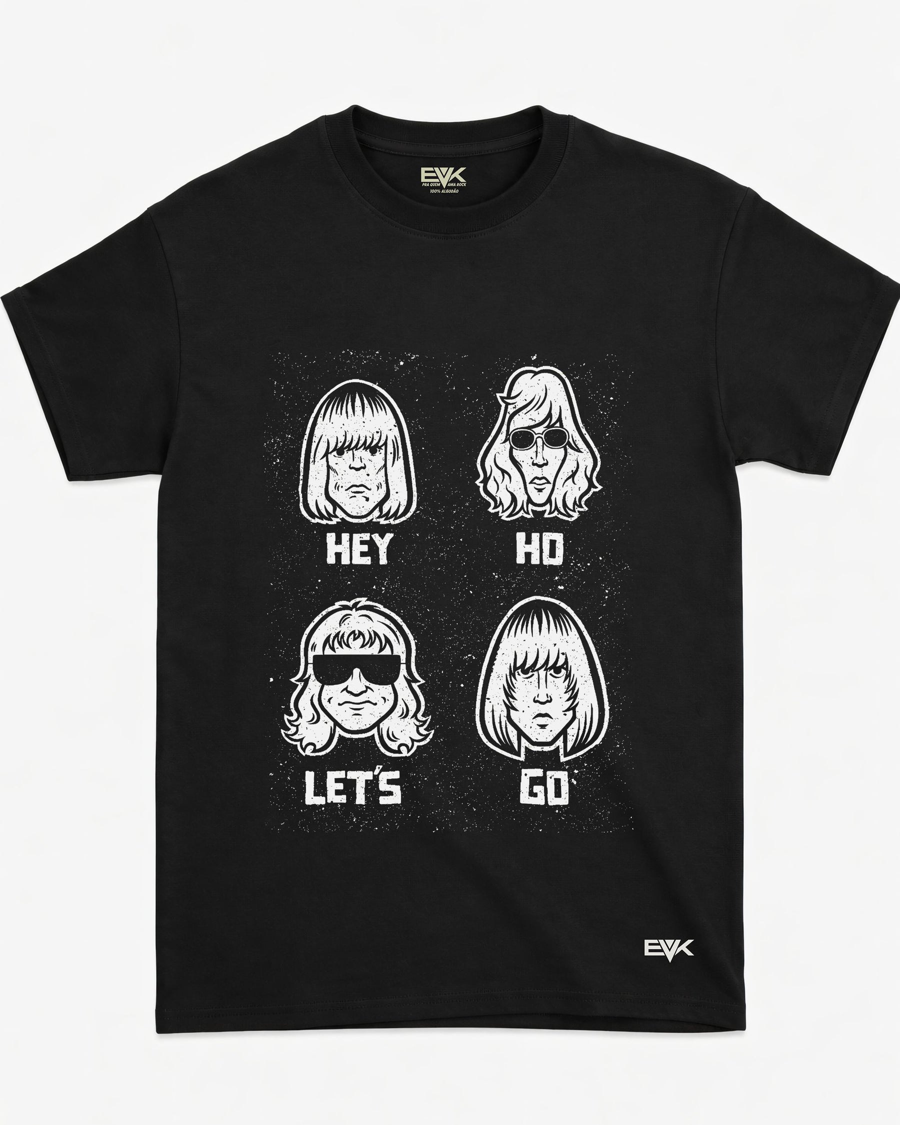 Camiseta Ramones – Hey Ho Let’s Go Cartoon Faces