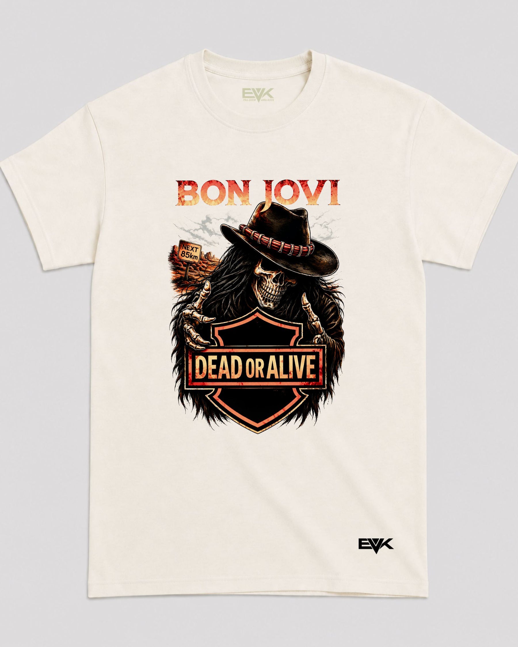 Camiseta Off-White Bon Jovi – Dead or Alive