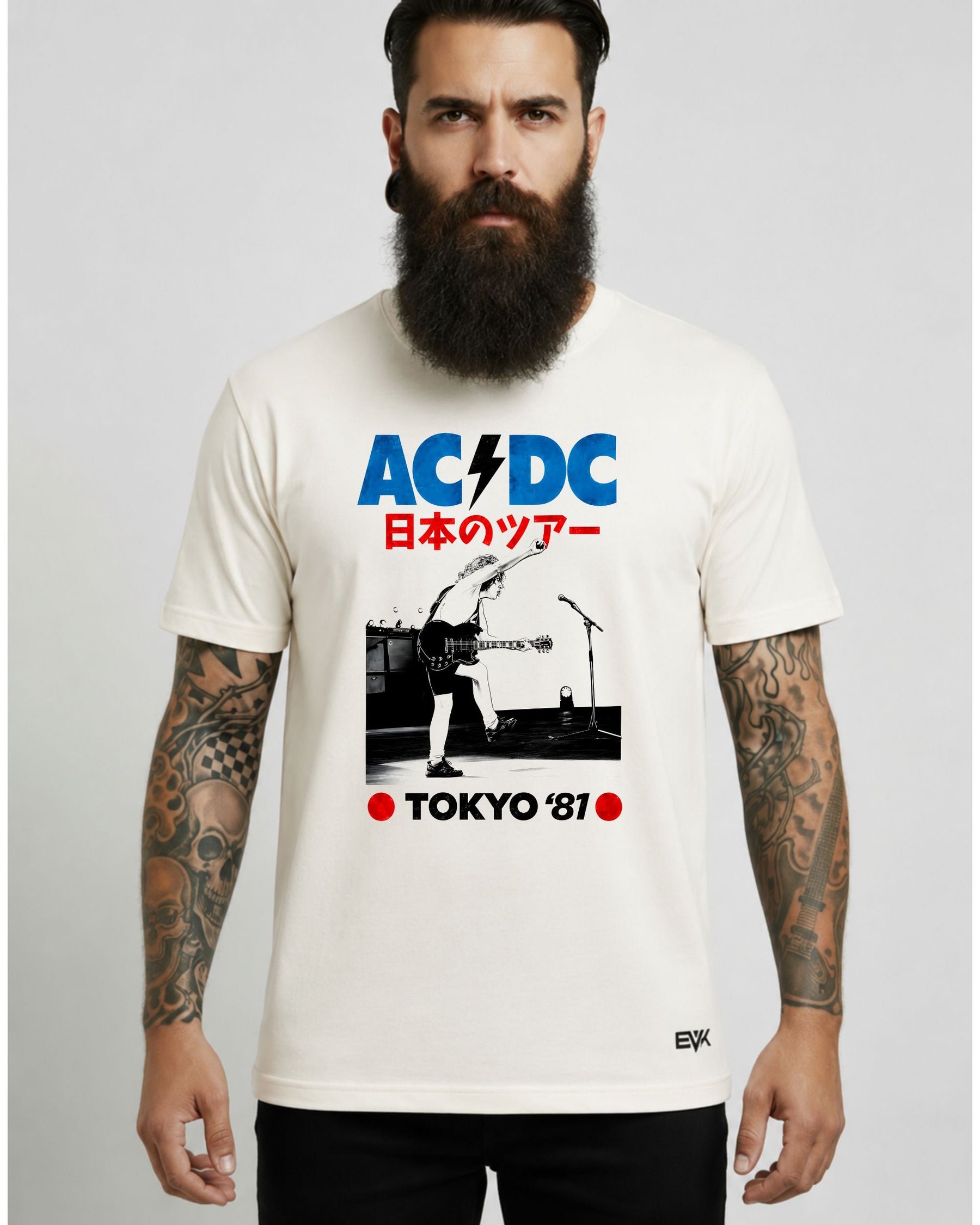 Camiseta Off-White AC/DC – Tokyo 1981 Tour