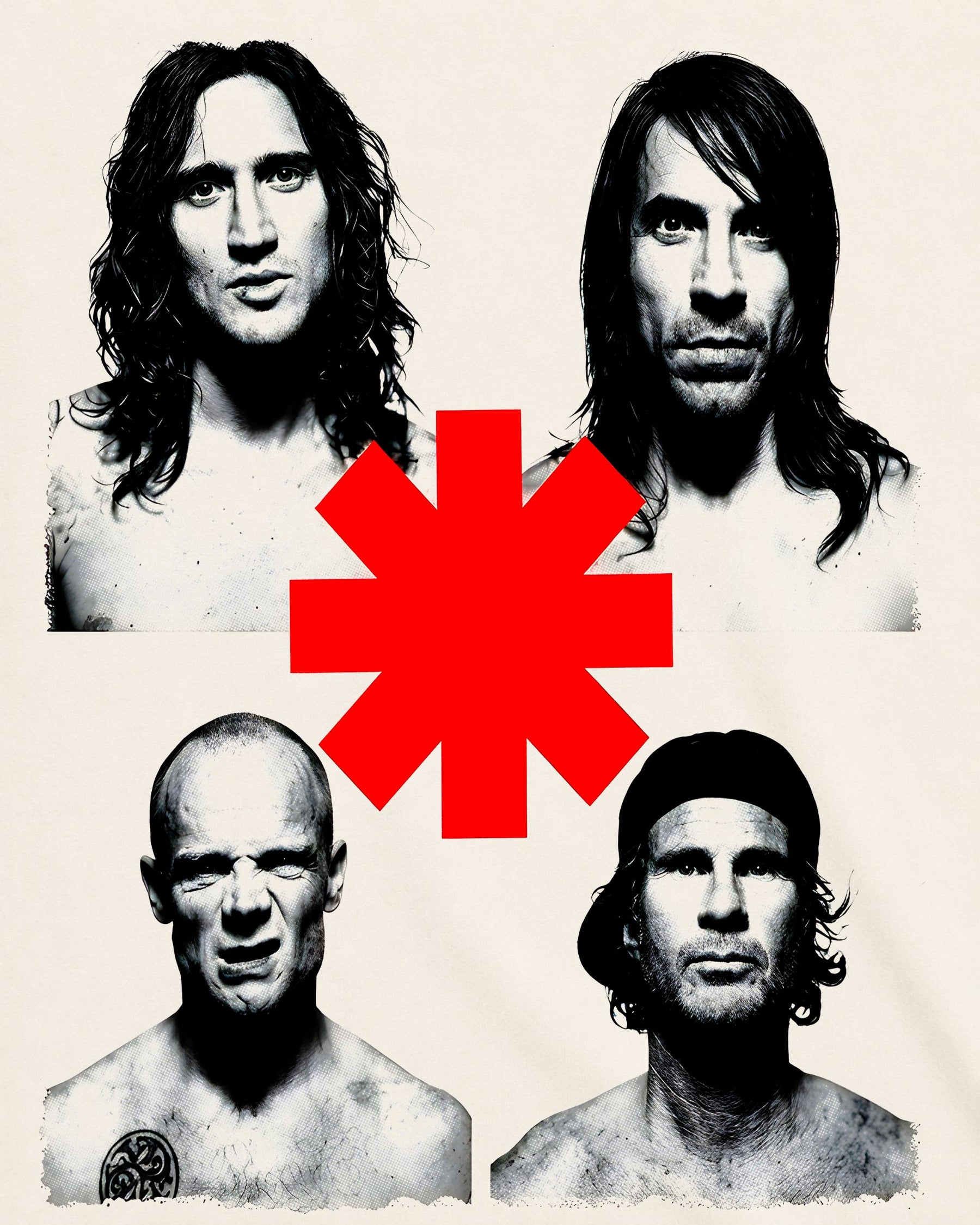 Camiseta Off-White Red Hot Chili Peppers – The Four Guys