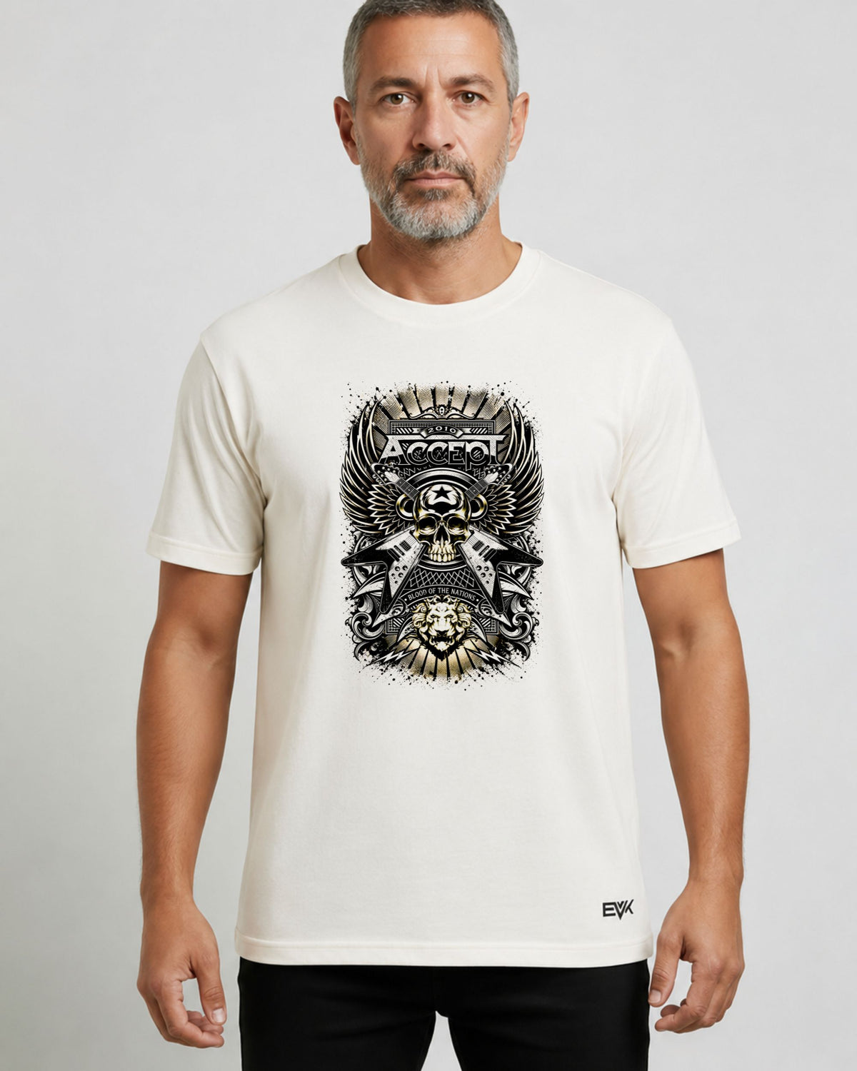 Camiseta Off-White Accept – Blood of the Nations