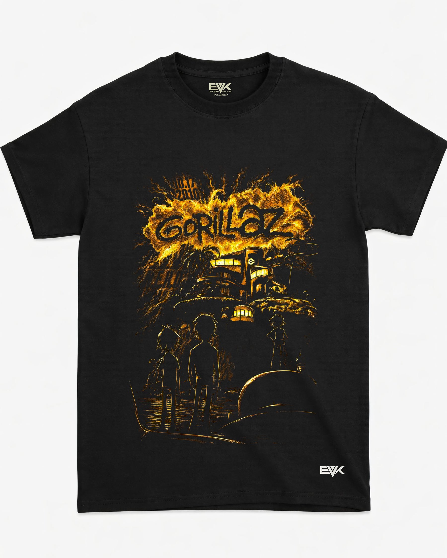 Camiseta Gorillaz – Plastic Beach