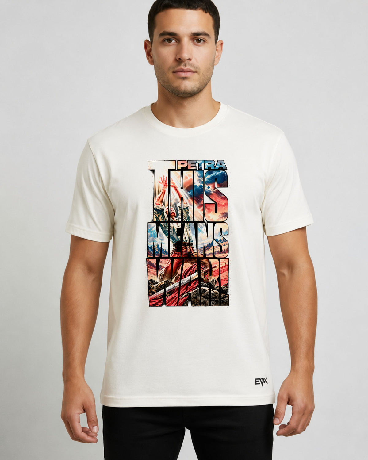 Camiseta Off-White Petra – This Means War Colorida