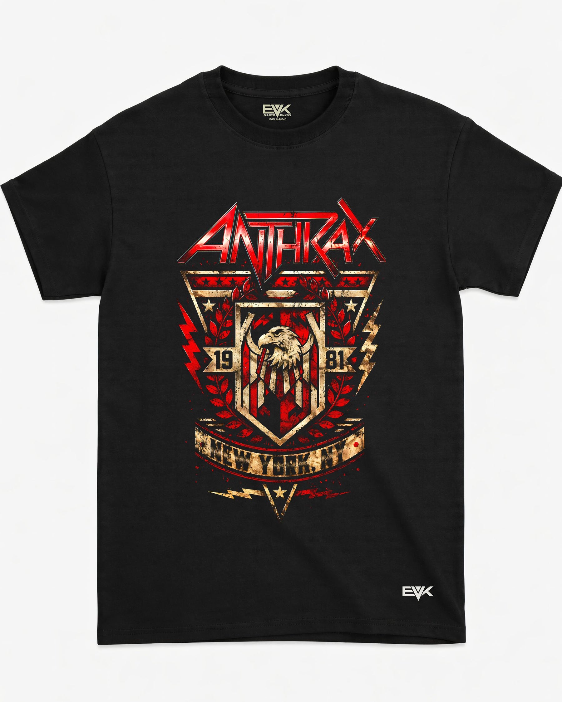 Camiseta Anthrax – NYC Metal Shield
