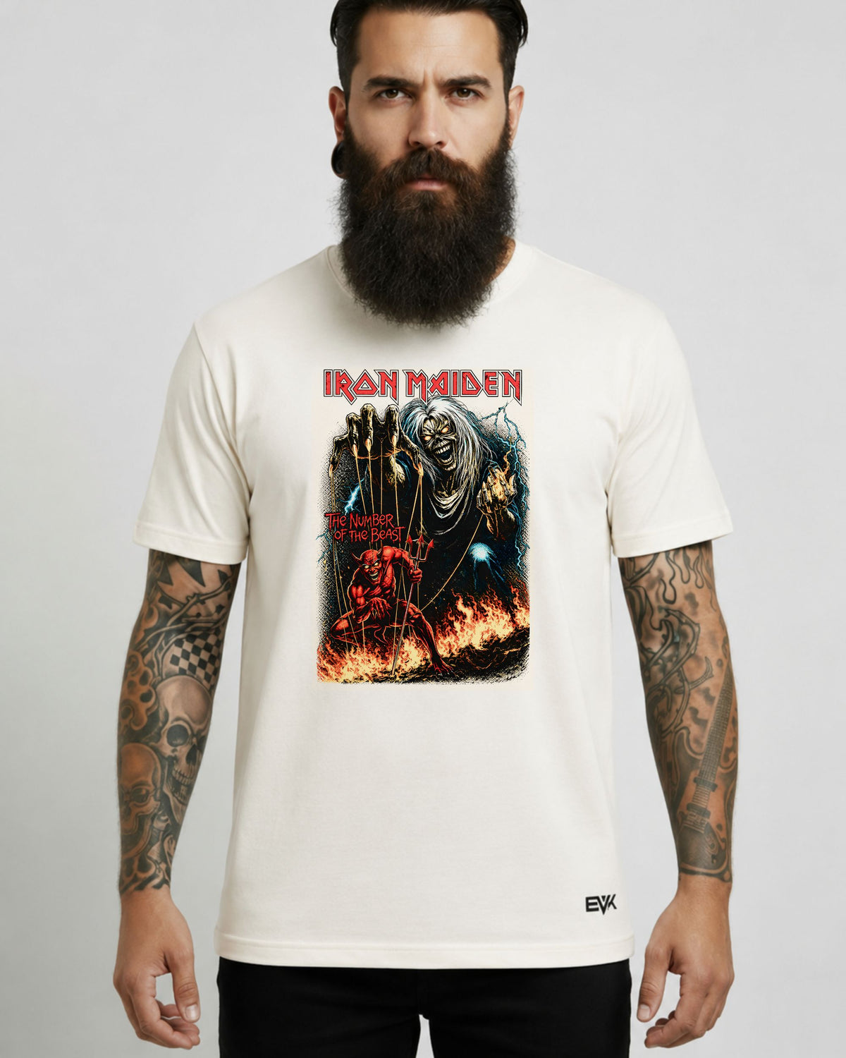 Camiseta Off-White Iron Maiden – The Number of the Beast