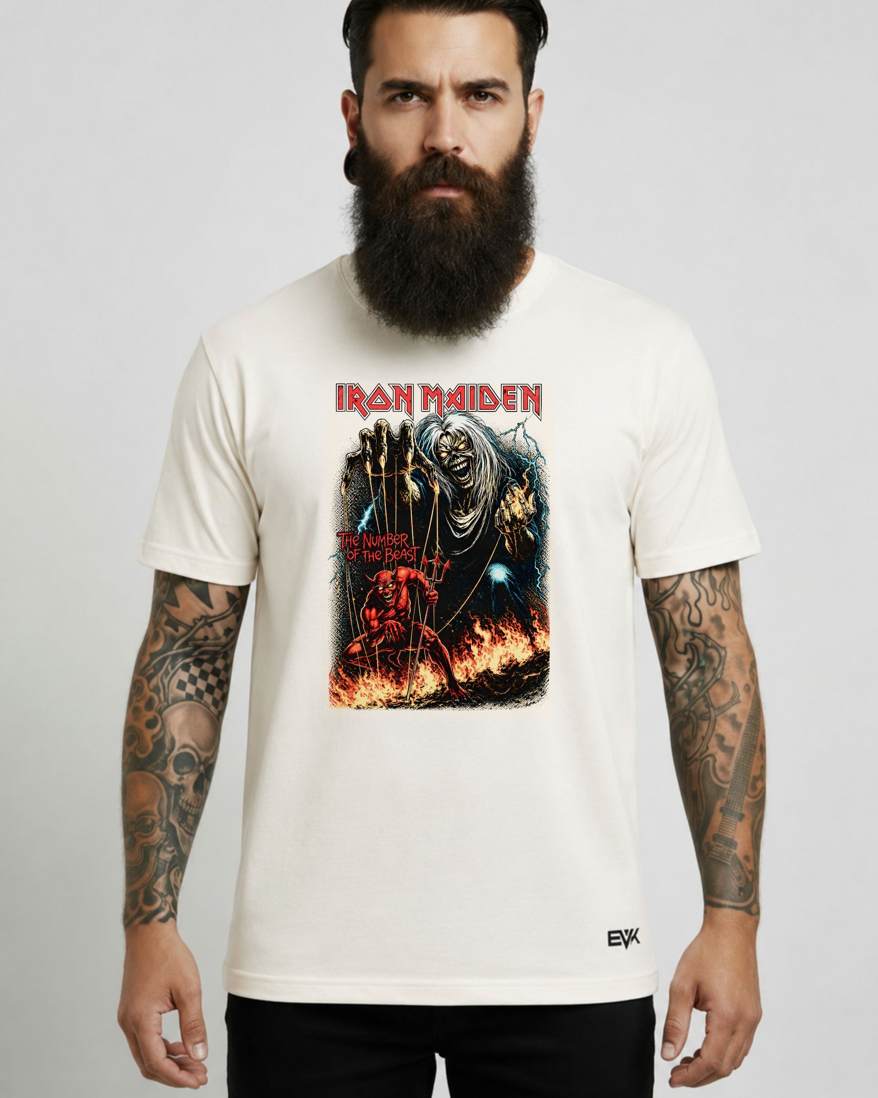 Camiseta Off-White Iron Maiden – The Number of the Beast