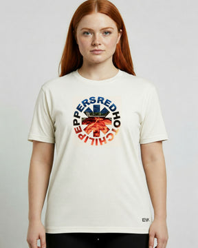 Camiseta Off-White Red Hot Chili Peppers – Californication Logo