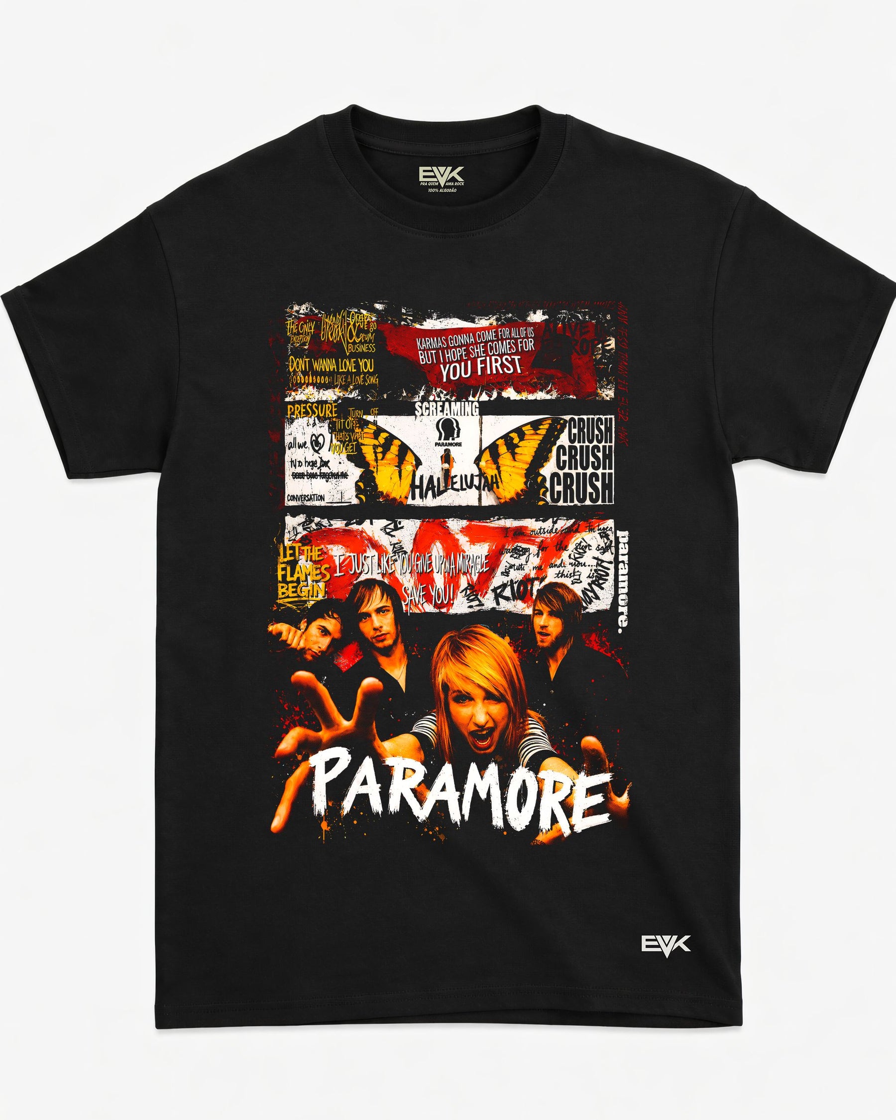 Camiseta Paramore – Riot Collage