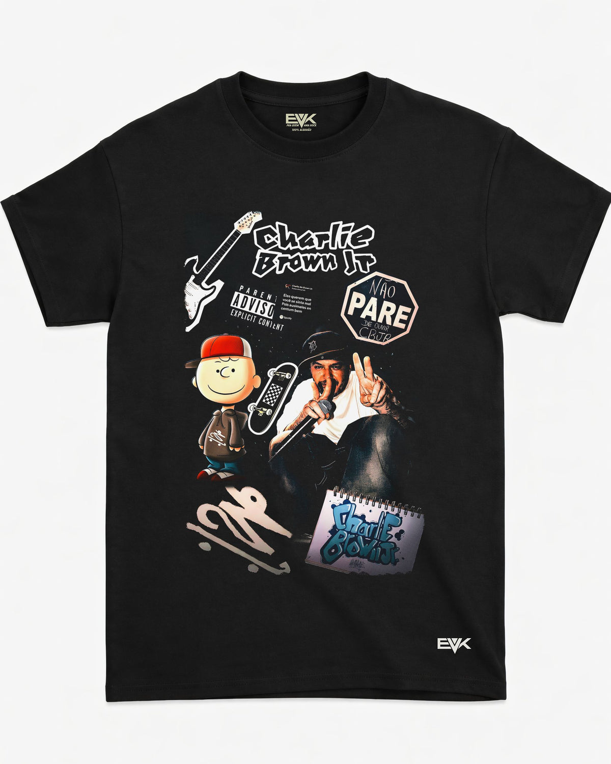 Camiseta Charlie Brown Jr. – Não Pare de Ouvir CBJR