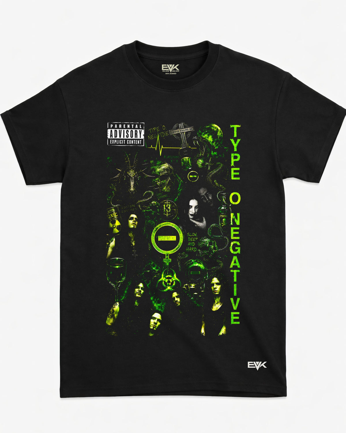 Camiseta Type O Negative – Peter Steele Dark Goth Collage