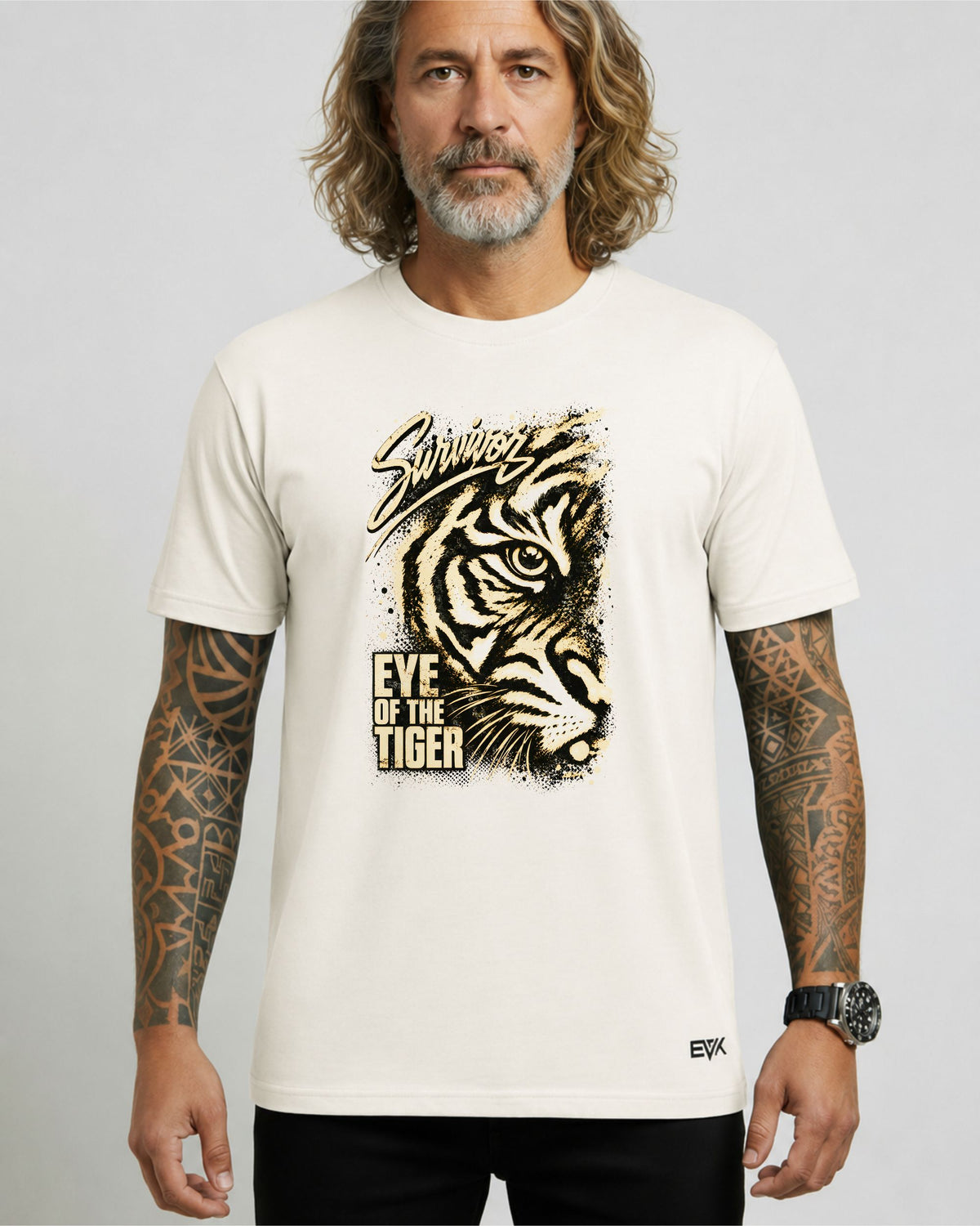 Camiseta Off-White Survivor – Eye of the Tiger