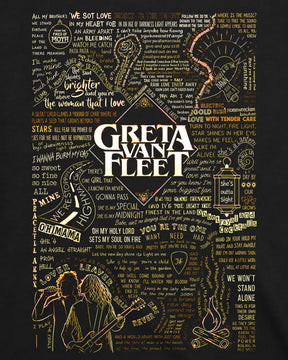 Camiseta Greta Van Fleet – Words