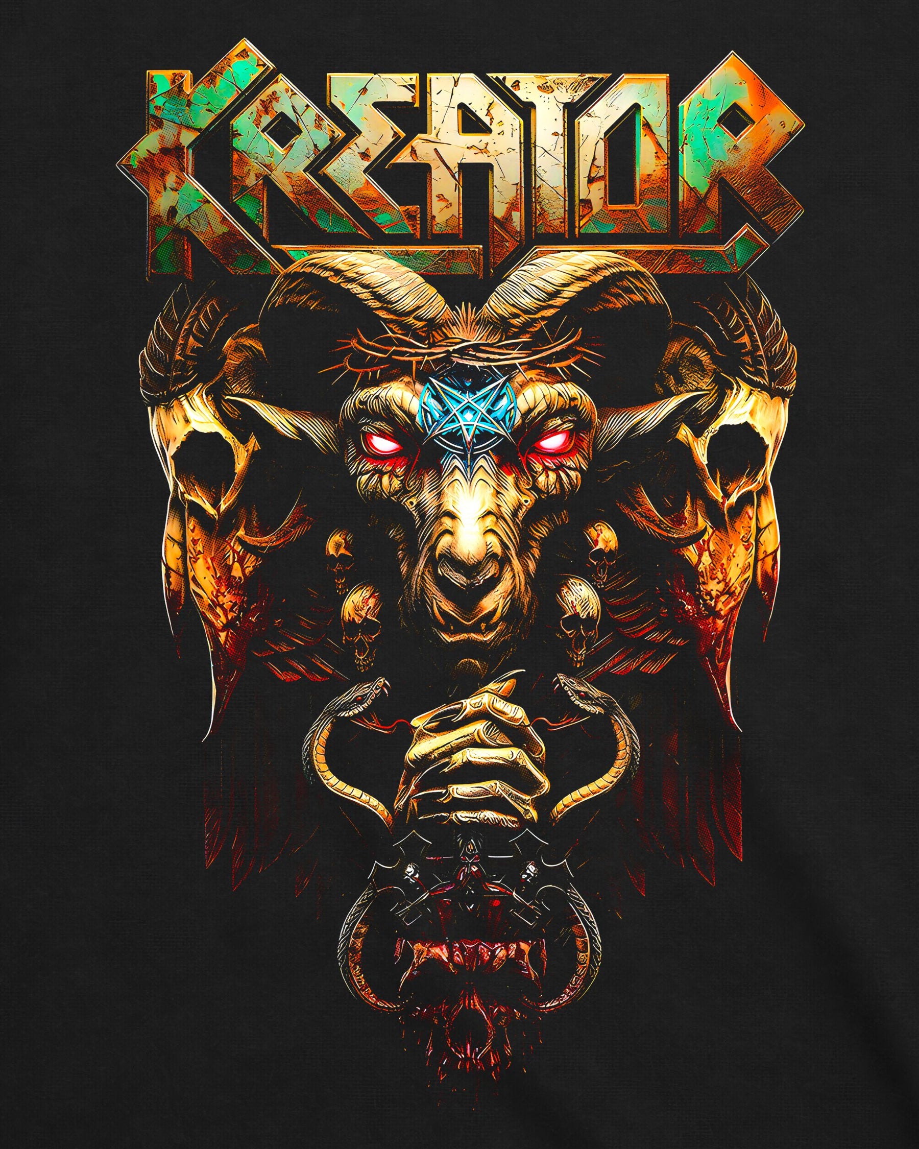 Camiseta Kreator – Baphomet Occult