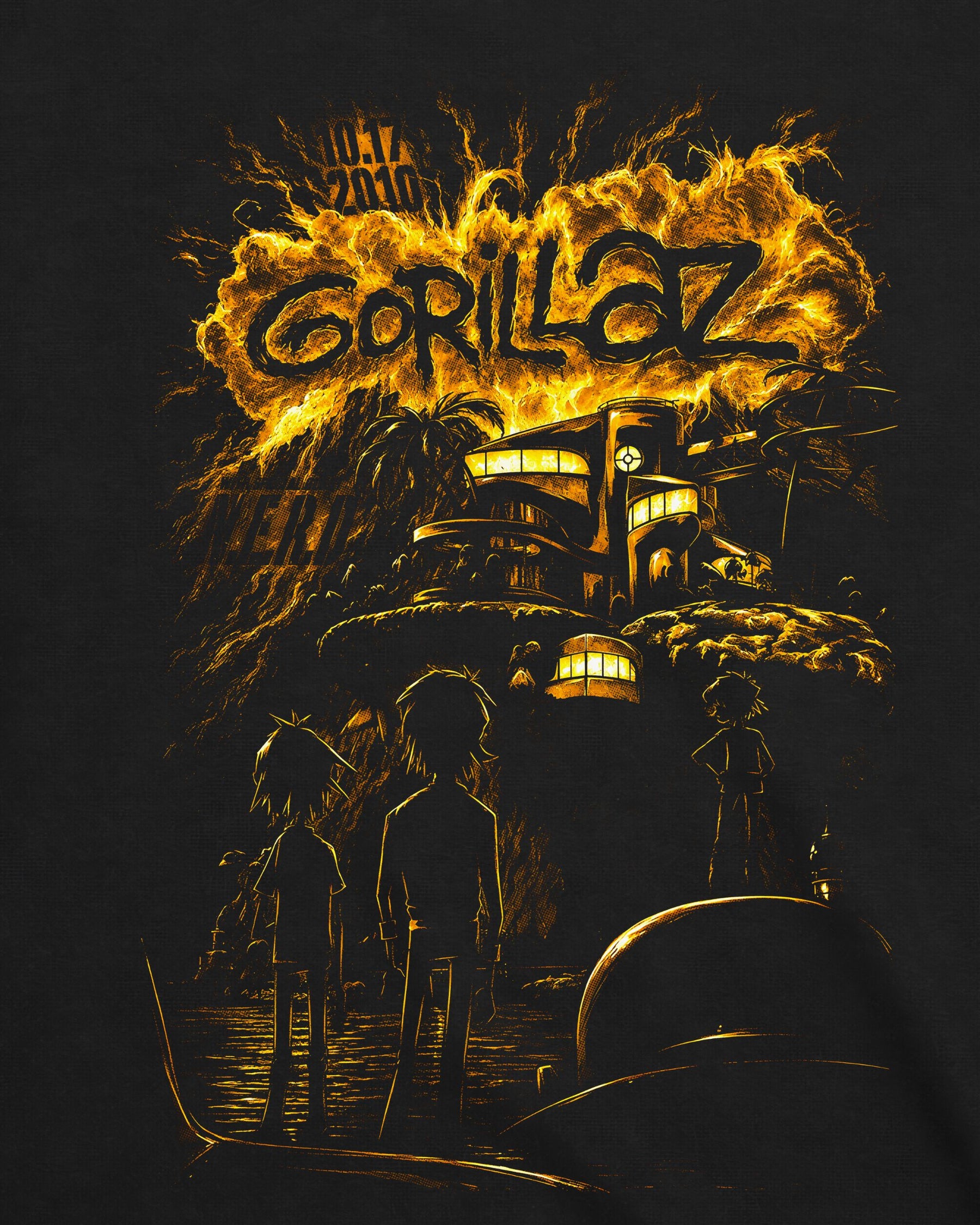 Camiseta Gorillaz – Plastic Beach