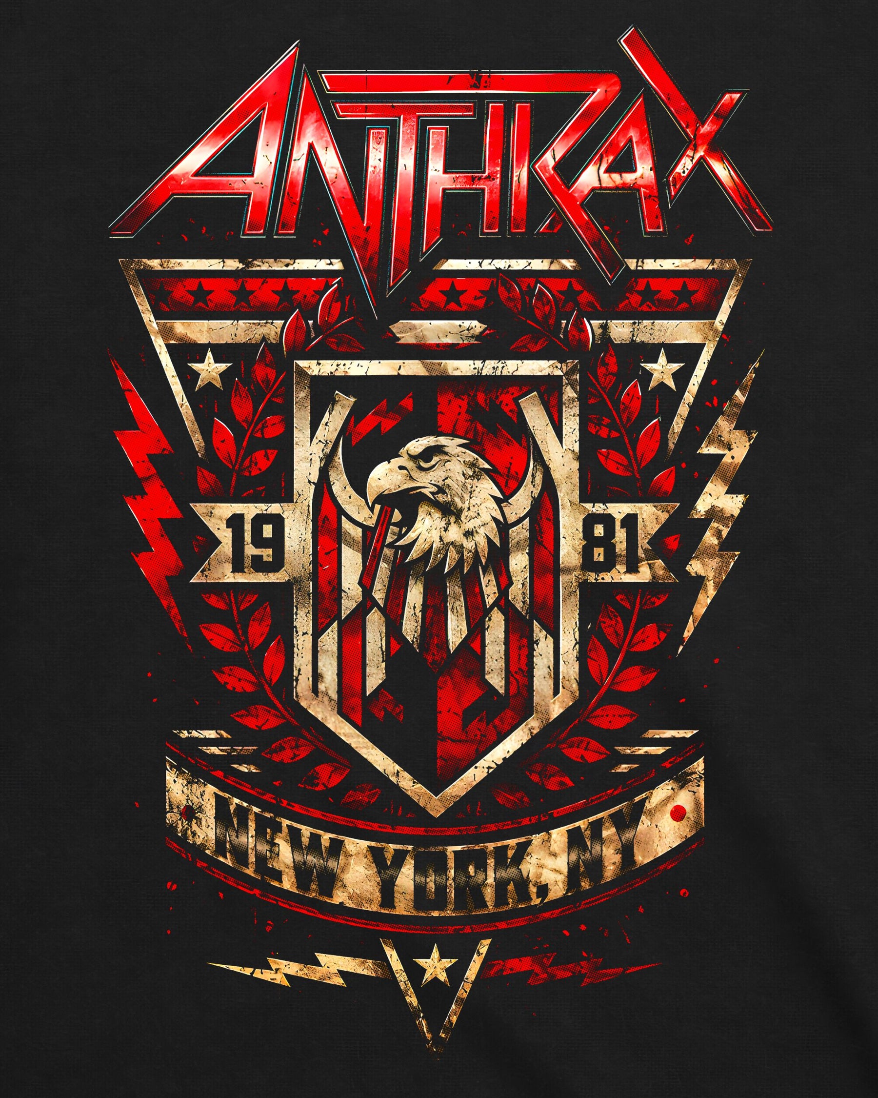 Camiseta Anthrax – NYC Metal Shield
