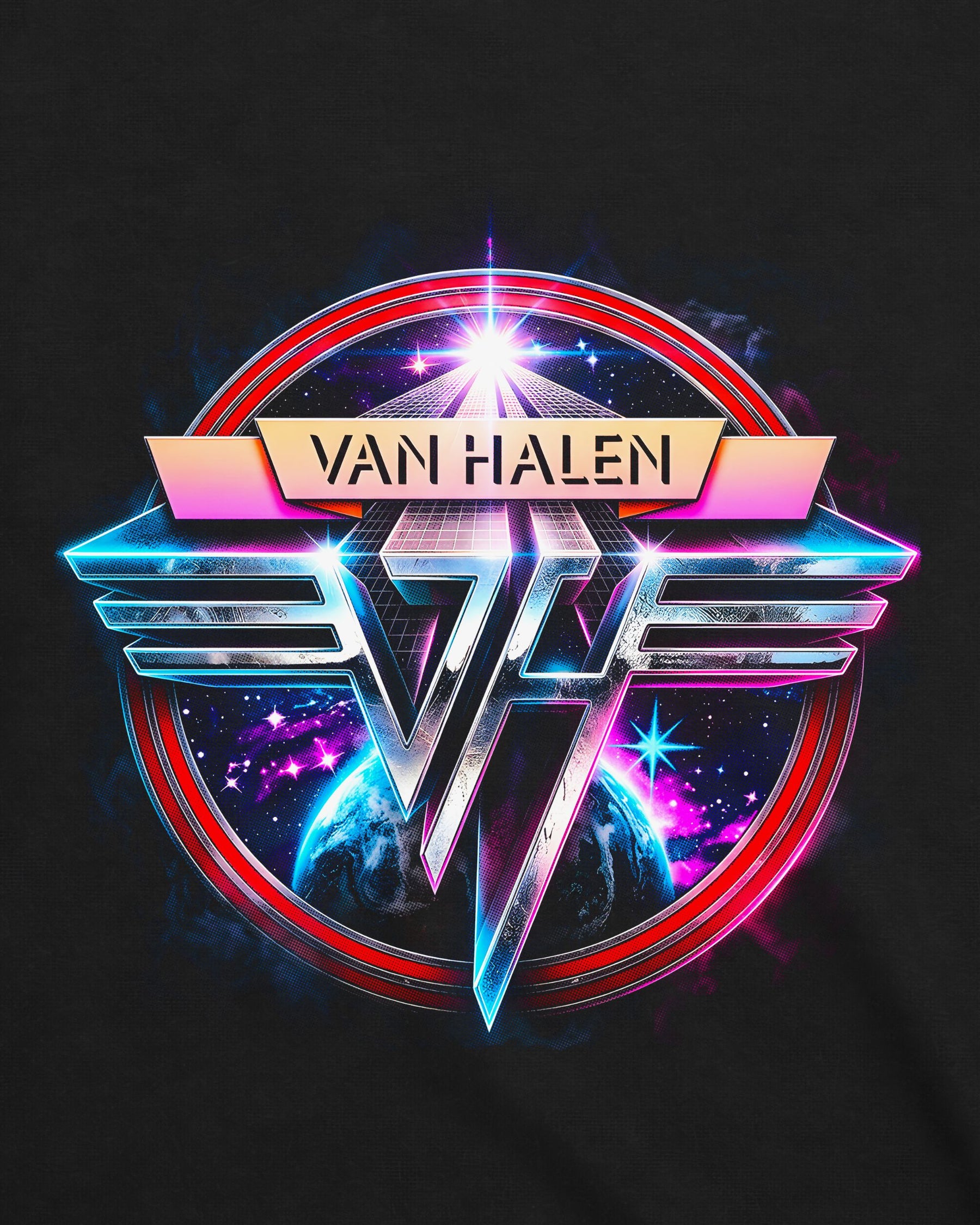 Camiseta Van Halen – Retro VH Space