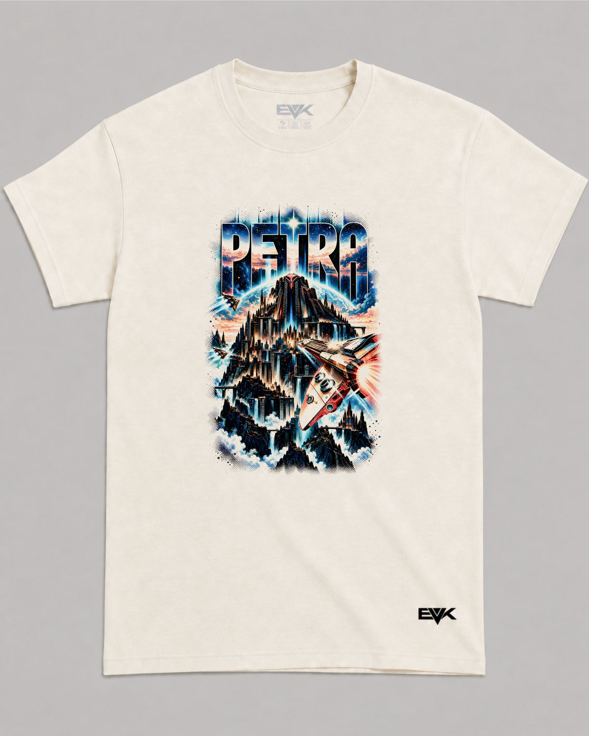 Camiseta Off-White Petra – Cosmic Citadel
