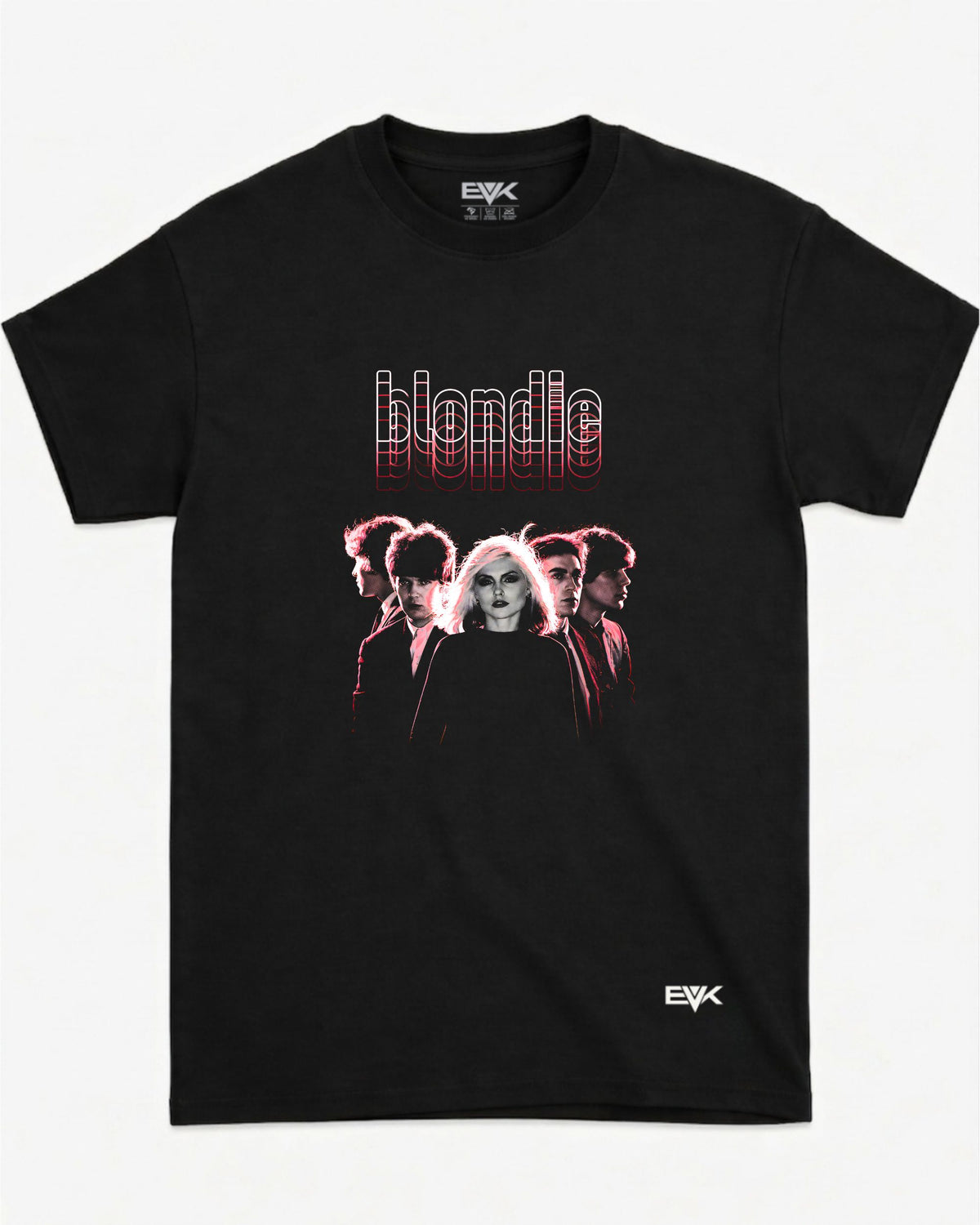 Camiseta Blondie – Neon Wireframe Group Tee