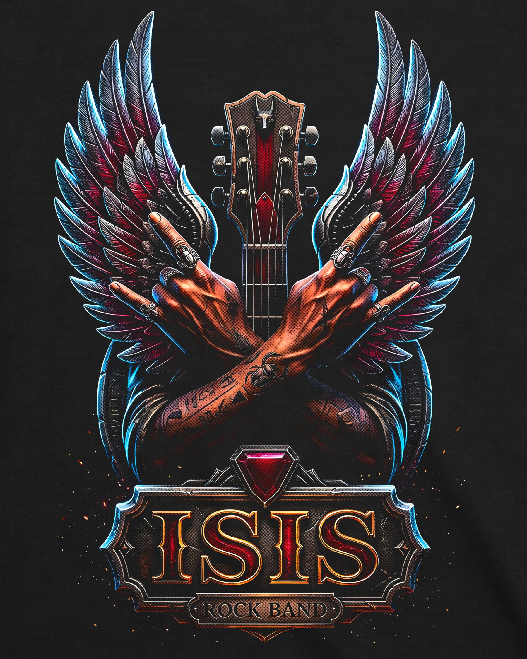 Camiseta Personalizada Isis Rock Band - Variação 1