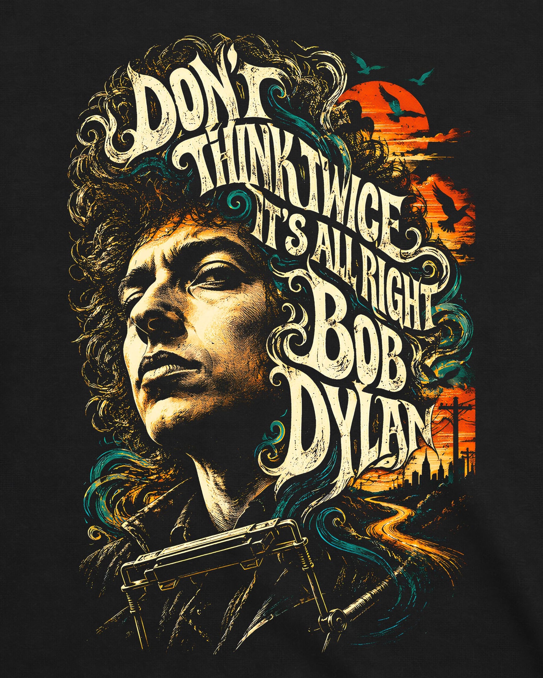 Camiseta Bob Dylan – Don’t Think Twice