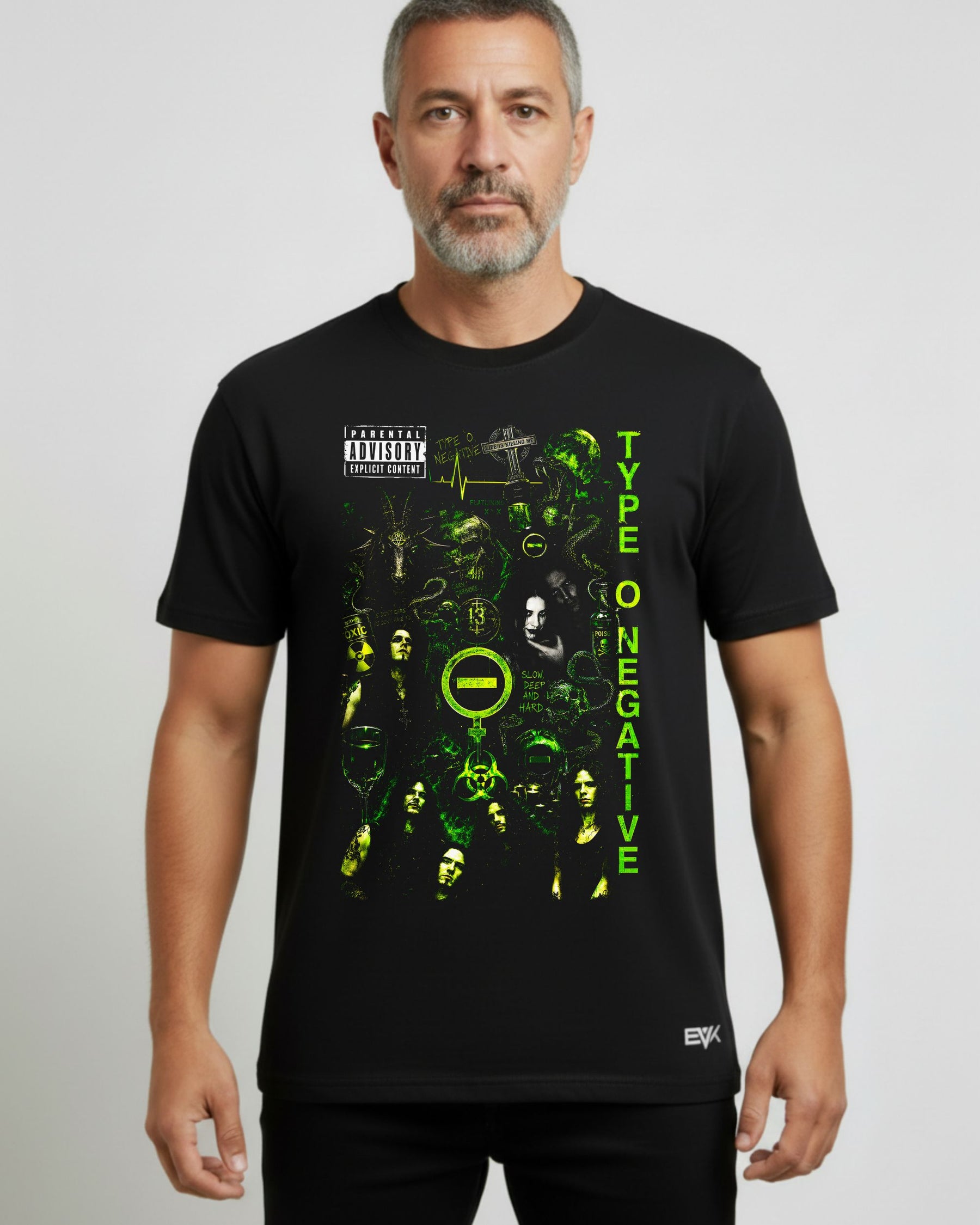 Camiseta Type O Negative – Peter Steele Dark Goth Collage
