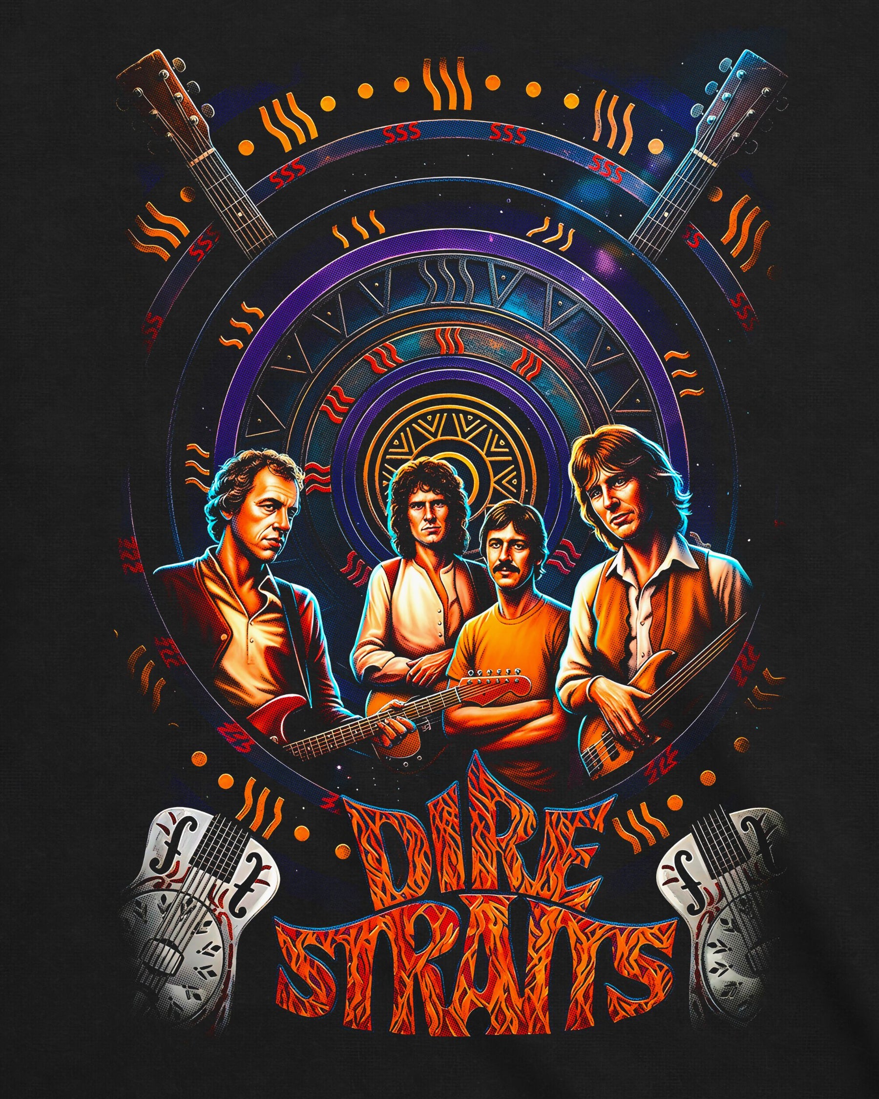 Camiseta Dire Straits – Psychedelic Straits