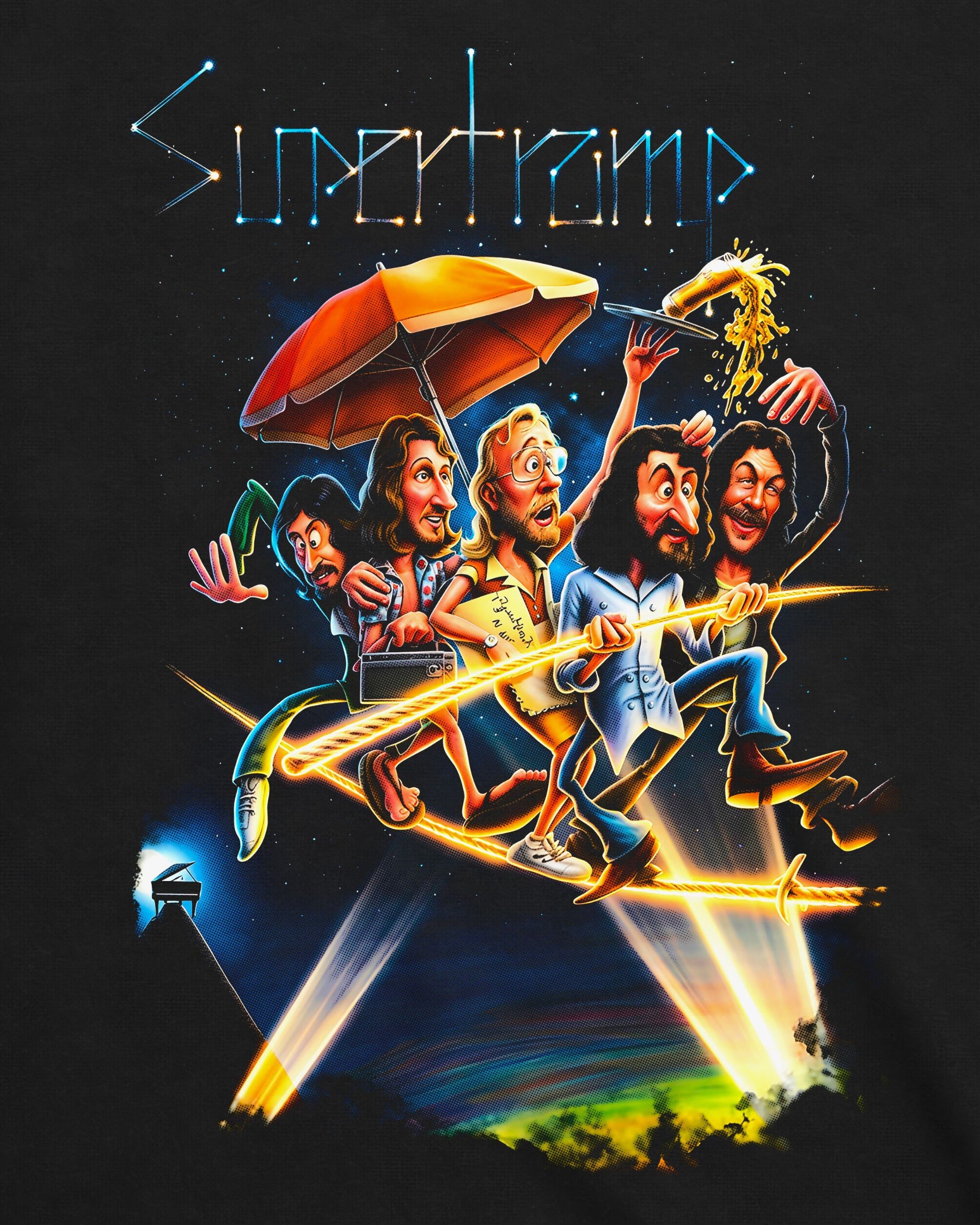 Camiseta Supertramp – Paris Tour Caricature