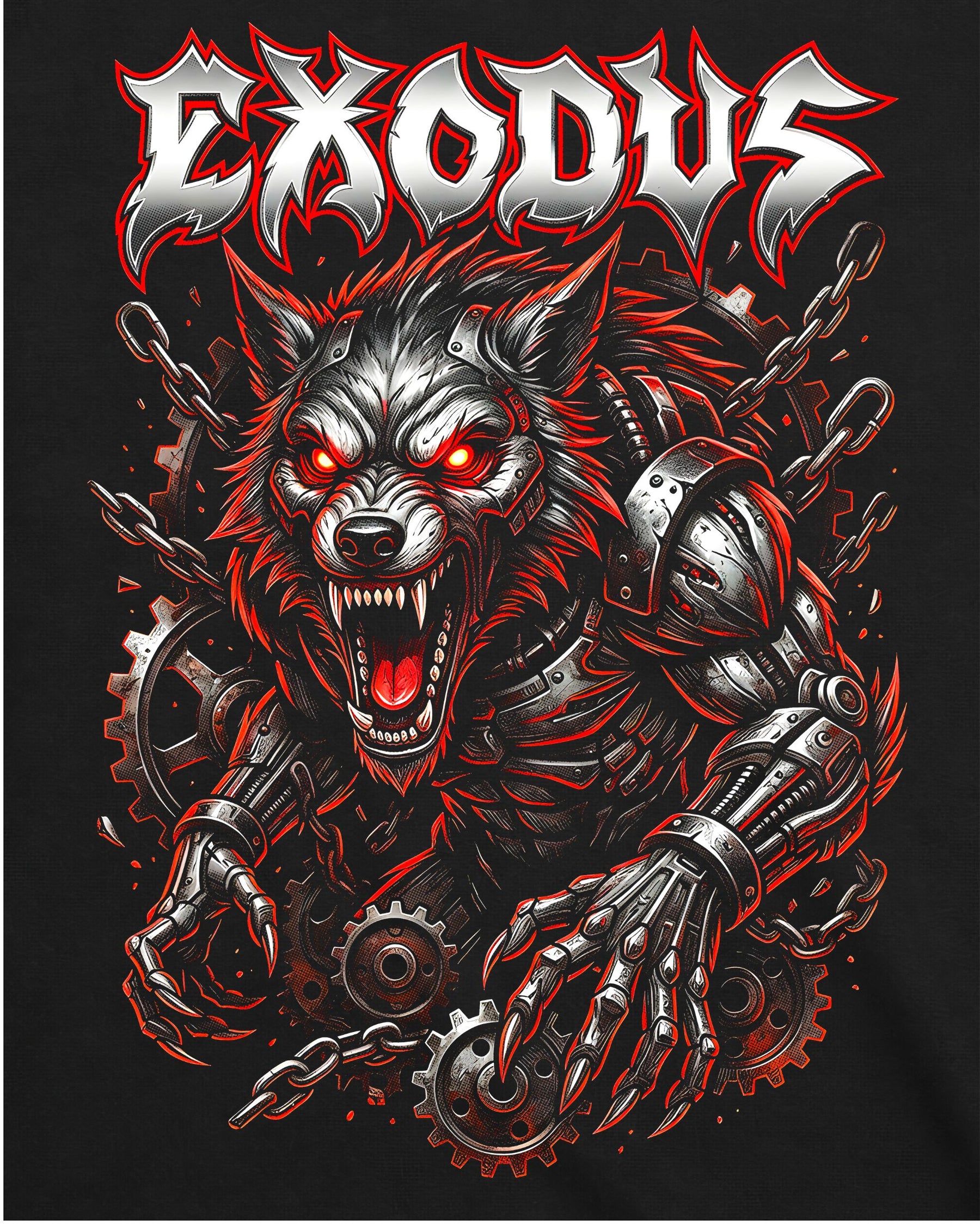 Camiseta Exodus – Cyber Wolf Pack
