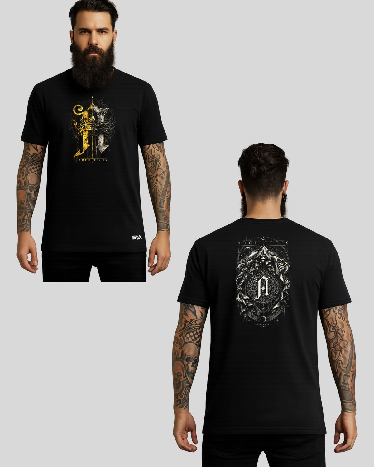 Camiseta Frente e Costas Architects – Thorns & Gold