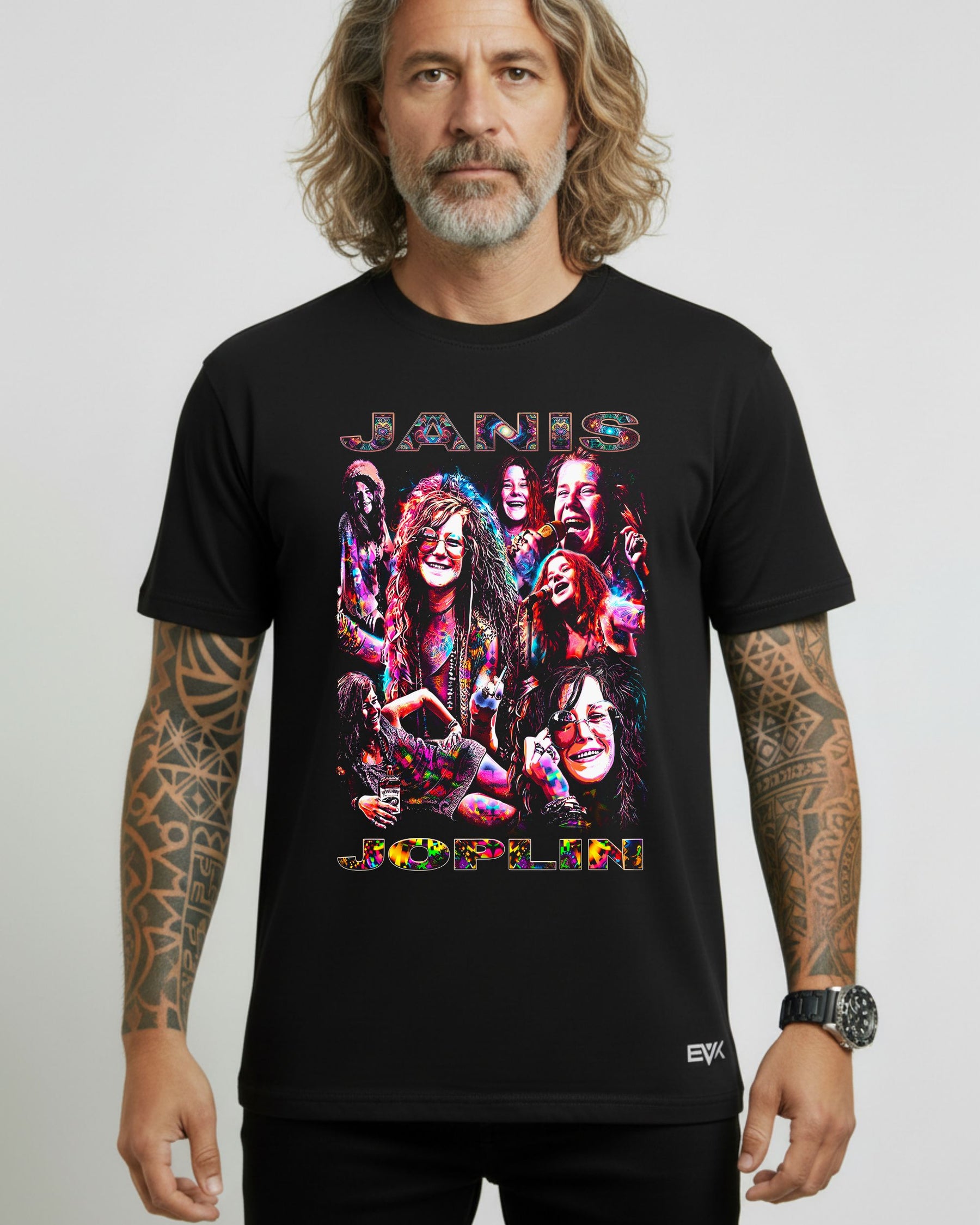 Camiseta Janis Joplin – Faces de Janis